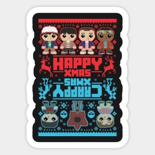 Stranger "Pixels" Things Xmas Sticker